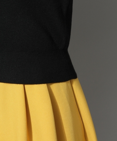 Andemiu（アンデミュウ）の「ソデチュールＶ／Ｎニット786041（ニット/セーター・レディース・ホワイト/ブラック/グレー/ネイビー・FREE）」の9枚目の写真