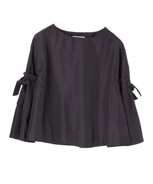 AMERICAN HOLIC（アメリカンホリック）の「・フレアリボン袖ブラウス（シャツ/ブラウス・レディース・チャコールグレー/ネイビー/オフホワイト/ライトベージュ・FREE）」の15枚目の写真