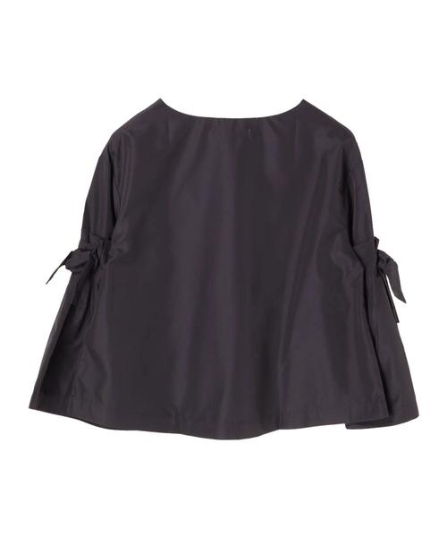 AMERICAN HOLIC（アメリカンホリック）の「・フレアリボン袖ブラウス（シャツ/ブラウス・レディース・チャコールグレー/ネイビー/オフホワイト/ライトベージュ・FREE）」の8枚目の写真