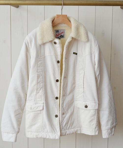 SHIPS for women（シップスフォーウィメン）の「★★LEE:コーデュロイ ランチ コート◇（その他アウター・レディース・オフホワイト/ベージュ・SMALL/MEDIUM）」の4枚目の写真