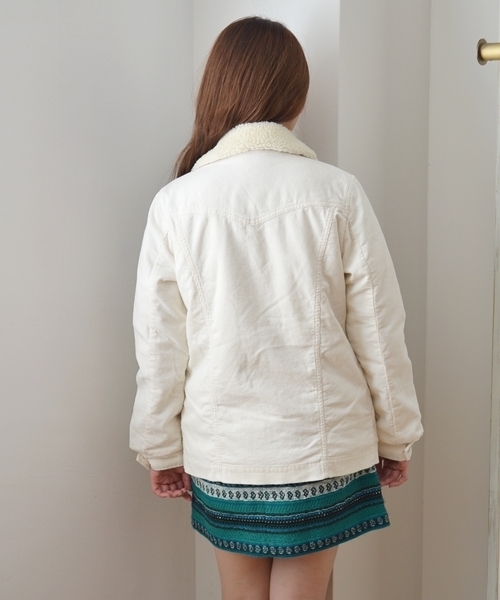 SHIPS for women（シップスフォーウィメン）の「★★LEE:コーデュロイ ランチ コート◇（その他アウター・レディース・オフホワイト/ベージュ・SMALL/MEDIUM）」の6枚目の写真