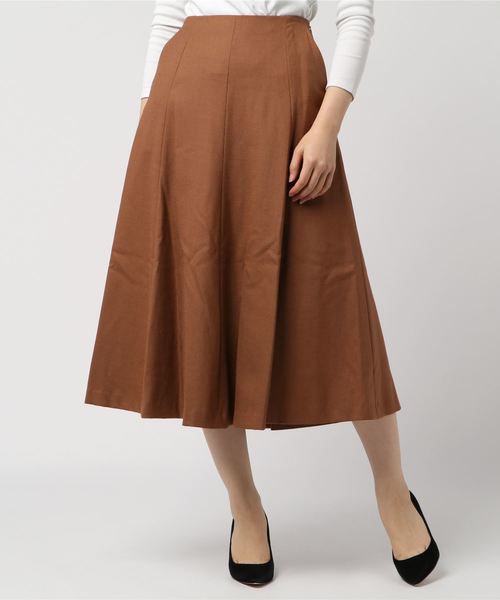 Tiara（ティアラ）の「切り替えフレアスカート（スカート・レディース・ホワイト×ブラック/キャメル/パープル・S/M）」の6枚目の写真