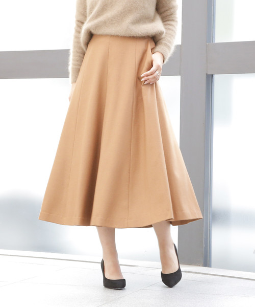 Tiara（ティアラ）の「切り替えフレアスカート（スカート・レディース・ホワイト×ブラック/キャメル/パープル・S/M）」の19枚目の写真