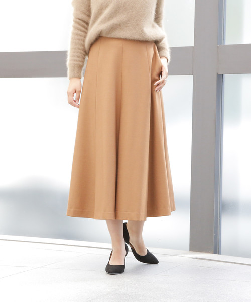 Tiara（ティアラ）の「切り替えフレアスカート（スカート・レディース・ホワイト×ブラック/キャメル/パープル・S/M）」の18枚目の写真