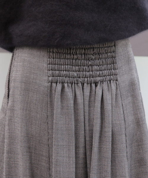 Tiara（ティアラ）の「切り替えフレアスカート（スカート・レディース・ホワイト×ブラック/キャメル/パープル・S/M）」の9枚目の写真