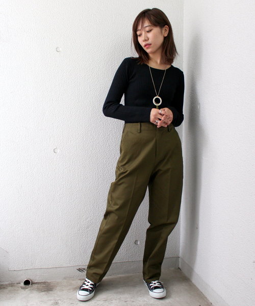 ottilie(オティーリエ)の「ハイウエストパンツ(その他パンツ・レディース・ベージュ/ブラウン/カーキ・SMALL/MEDIUM)」の15枚目の写真