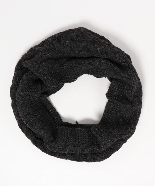 LBC（エルビーシー）の「ルーズケーブルスヌード（ストール/ショール・レディース・チャコールグレー/グレー/オフホワイト・FREE）」の2枚目の写真