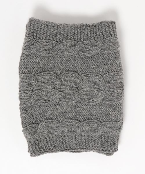 LBC（エルビーシー）の「ルーズケーブルスヌード（ストール/ショール・レディース・チャコールグレー/グレー/オフホワイト・FREE）」の4枚目の写真