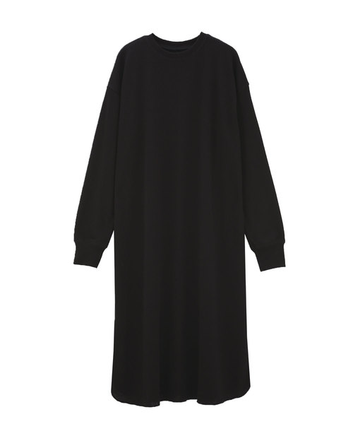 Luz Llena（ラズレナ）の「裾スリットサーマルワンピース（ワンピース・レディース・ブラック/ベージュ/グレー・MEDIUM）」の7枚目の写真