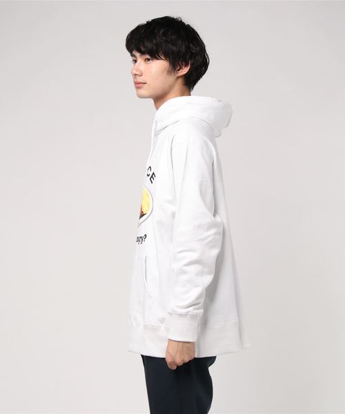 BUCCA 44（ブッカフォーティーフォー）の「【BUCCA 44】カレーライスプリントパーカー（パーカー・メンズ・ホワイト/ブラック/グリーン・MEDIUM/LARGE/X-LARGE/XX-LARGE/XXX-LARGE）」の4枚目の写真