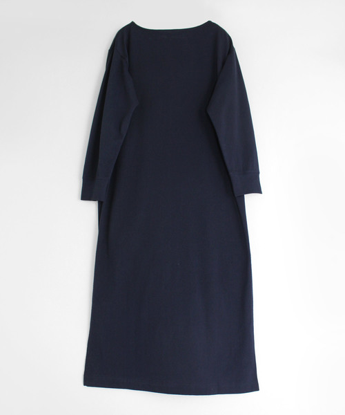 RNA-N（アールエヌエーエヌ）の「M1227 スリットロングプルオーバー（ワンピース・レディース・ネイビー/オフホワイト/ミント・MEDIUM）」の4枚目の写真