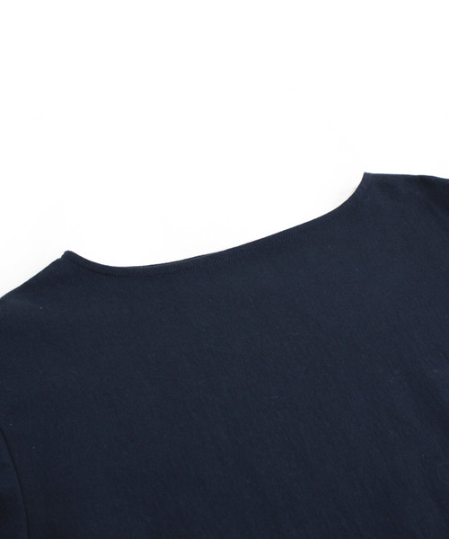 RNA-N（アールエヌエーエヌ）の「M1227 スリットロングプルオーバー（ワンピース・レディース・ネイビー/オフホワイト/ミント・MEDIUM）」の9枚目の写真