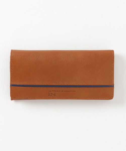 alfredoBANNISTER（アルフレッドバニスター）の「【販売店舗限定】パイピングデザイン 長財布（財布・メンズ・ブラック/キャメル・フリー）」の2枚目の写真