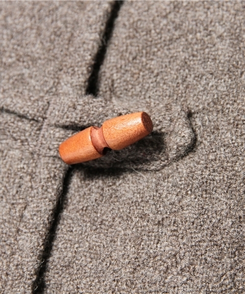 coen（コーエン）の「アンデスウールラインダッフルコート（ダッフルコート・レディース・グレー/ダークブラウン・MEDIUM/LARGE）」の11枚目の写真