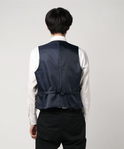 THE SUIT COMPANY（ザ・スーツカンパニー）の「<FORMAL>リバーシブルジレ（ベスト・メンズ・ネイビー・SS/S/M/L/LL/3L）」の3枚目の写真