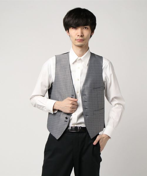 THE SUIT COMPANY（ザ・スーツカンパニー）の「<FORMAL>リバーシブルジレ（ベスト・メンズ・ネイビー・SS/S/M/L/LL/3L）」の2枚目の写真