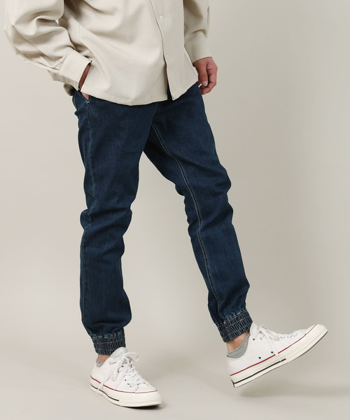 Rocky Monroe(ロッキーモンロー)の「デニムジョガーパンツ(その他パンツ・メンズ・ブルー系その他/ブラック/インディゴブルー・M/L/XL)」の5枚目の写真