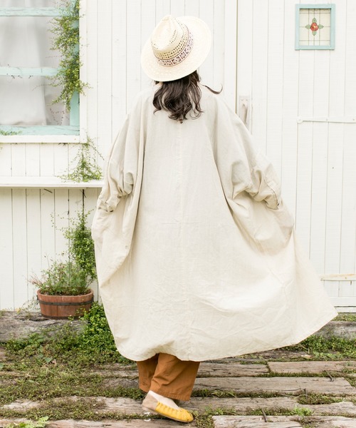 チャイハネ（チャイハネ）の「【チャイハネ】yul バンドカラーシャツワンピース（シャツワンピース・レディース・ブラック/オフホワイト/カーキ/グリーン/キャメル/ターコイズブルー/ブルー・FREE）」の19枚目の写真