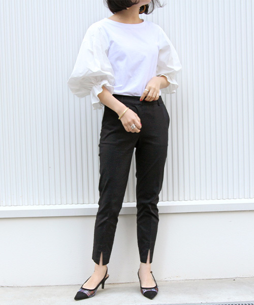 RANDA(ランダ)の「360°美脚ストレッチパンツ(その他パンツ・レディース・グレー/イエロー/ブルー/ブラック・1/2/0)」の11枚目の写真