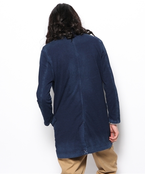 CIAOPANIC（チャオパニック）の「【INDIGOS】INDIGOショップコート（ステンカラーコート・メンズ・ネイビー/ブルー・LARGE/MEDIUM）」の11枚目の写真