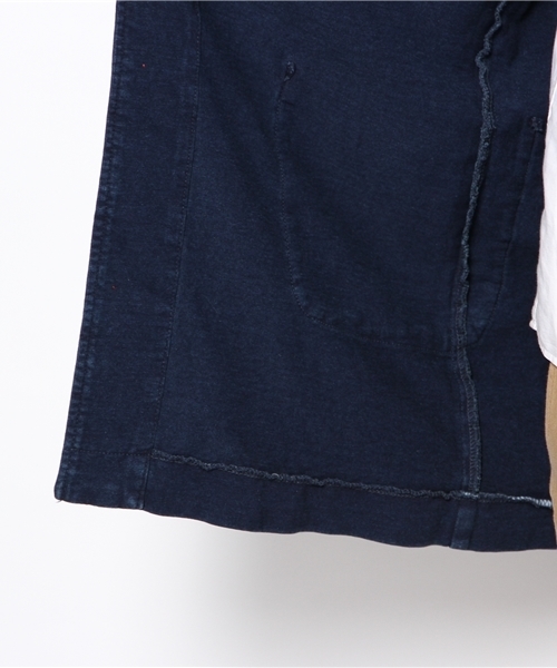 CIAOPANIC（チャオパニック）の「【INDIGOS】INDIGOショップコート（ステンカラーコート・メンズ・ネイビー/ブルー・LARGE/MEDIUM）」の6枚目の写真