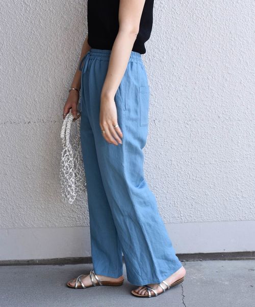 Khaju(カージュ)の「Khaju:リラックスイージーパンツ◆(その他パンツ・レディース・オフホワイト/カーキ/ライトブルー・ONE SIZE)」の7枚目の写真