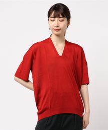 抜け衿ニットプルオーバー＊
