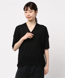 抜け衿ニットプルオーバー*