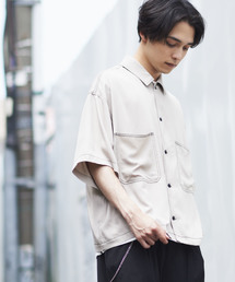 WEGO | WEGO/カラーステッチビッグ5分袖シャツ(シャツ/ブラウス)