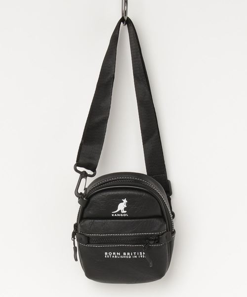 KANGOL(カンゴール)の「【KANGOL/カンゴール】 PUレザー ショルダー ポーチ / バッグ(ショルダーバッグ・メンズ・ホワイト/ブラック/ベージュ・FREE)」の2枚目の写真