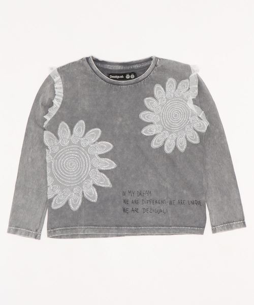 Desigual(デシグアル)の「Tシャツロングスリーブ MONTBAU(シャツ/ブラウス・キッズ・ブラック・LL/3L/SS/S/M/L)」の1枚目の写真