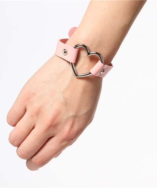 WEGO（ウィゴー）の「WEGO/ハートリングブレスレット（ブレスレット・レディース・ホワイト/ブラック/ピンク・FREE）」の6枚目の写真