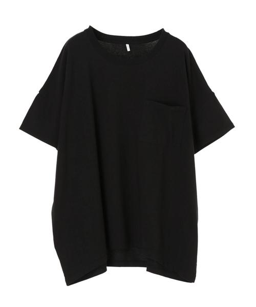 AMERICAN HOLIC(アメリカンホリック)の「ポケット付ドロップショルダーカットプルオーバー*(Tシャツ/カットソー・レディース・ブラック/チャコールグレー/ベージュ/カーキ/オフホワイト・M/L)」の15枚目の写真