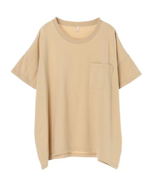 AMERICAN HOLIC(アメリカンホリック)の「ポケット付ドロップショルダーカットプルオーバー*(Tシャツ/カットソー・レディース・ブラック/チャコールグレー/ベージュ/カーキ/オフホワイト・M/L)」の14枚目の写真