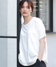 AMERICAN HOLIC | ポケット付ドロップショルダーカットプルオーバー＊(Tシャツ/カットソー)