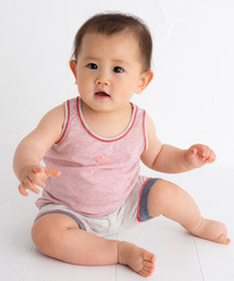 POMPKINS（ポプキンズ）の「【pompkinsbaby（ポプキンズベビー）】天竺細ボーダータンクトップ（タンクトップ）」