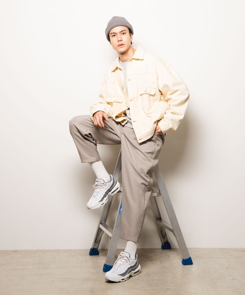 WEGO(ウィゴー)の「WEGO/【セットアップ対応商品】カラーステッチワークジャケット(その他アウター・メンズ・ブラック/ブラウン/アイボリー/ライトピンク/ダークオレンジ・MEDIUM/LARGE)」の9枚目の写真