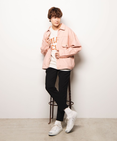 WEGO(ウィゴー)の「WEGO/【セットアップ対応商品】カラーステッチワークジャケット(その他アウター・メンズ・ブラック/ブラウン/アイボリー/ライトピンク/ダークオレンジ・MEDIUM/LARGE)」の21枚目の写真