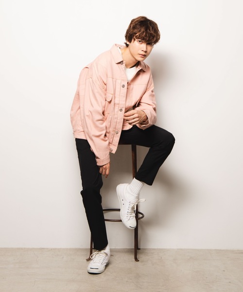 WEGO(ウィゴー)の「WEGO/【セットアップ対応商品】カラーステッチワークジャケット(その他アウター・メンズ・ブラック/ブラウン/アイボリー/ライトピンク/ダークオレンジ・MEDIUM/LARGE)」の20枚目の写真