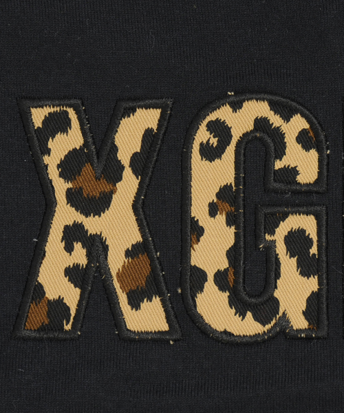 X-girl Stages（エックスガールステージス）の「LEOPARD S/S TEE （4T～7T）（Tシャツ/カットソー・キッズ・ピンク/ブラック/ホワイト・6T/5T/7T/4T）」の5枚目の写真