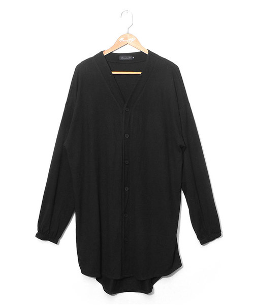 MinoriTY（マイノリティ）の「ビッグシルエットロングカーディガン アウター（カーディガン/ボレロ・メンズ・ブルー系その他/ブラック/モカ/グレー系その他・M/L）」の9枚目の写真