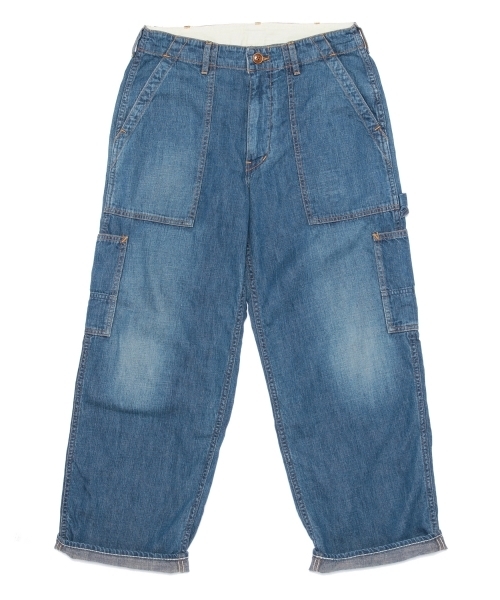 BEAMS BOY（ビームスボーイ）の「Sanca / DENIM BAKER PANTS（デニムパンツ・レディース・インディゴブルー・ONE SIZE）」の13枚目の写真