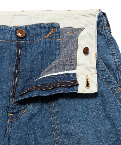 BEAMS BOY（ビームスボーイ）の「Sanca / DENIM BAKER PANTS（デニムパンツ・レディース・インディゴブルー・ONE SIZE）」の14枚目の写真