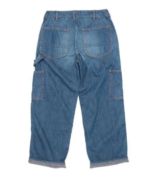 BEAMS BOY（ビームスボーイ）の「Sanca / DENIM BAKER PANTS（デニムパンツ・レディース・インディゴブルー・ONE SIZE）」の11枚目の写真