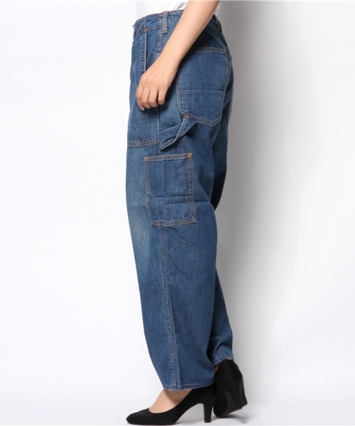 BEAMS BOY（ビームスボーイ）の「Sanca / DENIM BAKER PANTS（デニムパンツ・レディース・インディゴブルー・ONE SIZE）」の2枚目の写真
