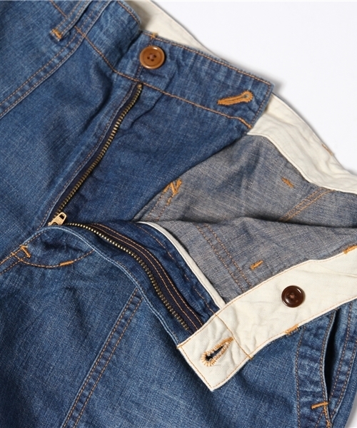 BEAMS BOY（ビームスボーイ）の「Sanca / DENIM BAKER PANTS（デニムパンツ・レディース・インディゴブルー・ONE SIZE）」の8枚目の写真