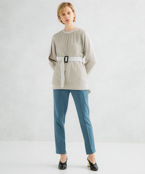 UNITED TOKYO（ユナイテッドトウキョウ）の「カマ―ベルトスキニーパンツ（スラックス・レディース・ブラウン/ブラック/ブルー・1/2）」の21枚目の写真