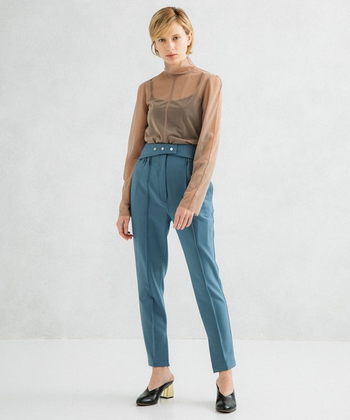 UNITED TOKYO（ユナイテッドトウキョウ）の「カマ―ベルトスキニーパンツ（スラックス・レディース・ブラウン/ブラック/ブルー・1/2）」の22枚目の写真