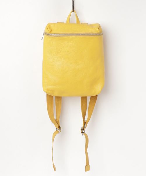 TASINAMI（タシナミ）の「TASINAMI シュリンクレザーリュック (TA-0038)（バックパック/リュック・レディース・シルバー/イエロー/ブラック/グレー/レッド/サックスブルー/グレイッシュベージュ・FREE）」の13枚目の写真