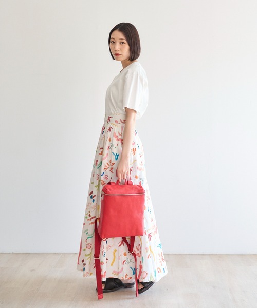 TASINAMI（タシナミ）の「TASINAMI シュリンクレザーリュック (TA-0038)（バックパック/リュック・レディース・シルバー/イエロー/ブラック/グレー/レッド/サックスブルー/グレイッシュベージュ・FREE）」の19枚目の写真